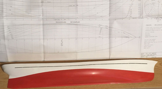 What is a half-model of ships for?