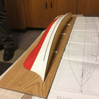 What is a half-model of ships for?
