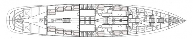 Belowdeck compartments