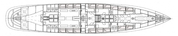Belowdeck compartments
