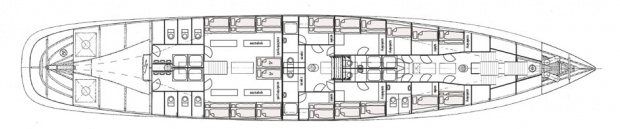 Belowdeck compartments